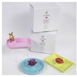 2 Nora Fleming Dainty Dish 3-Piece Sets