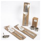 2 Mud Pie Messaged Cake Lifters & Salt Cellars