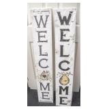 2 Porch Board Signs - Welcome