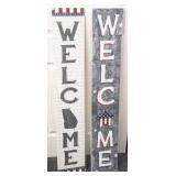 2 Porch Board Signs - Welcome
