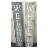 2 Porch Board Signs - Welcome