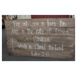 Large Christmas Sign Luke 2:11