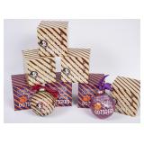 3 Clemson & 4 FSU Coton Colors Ornaments
