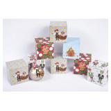 8 Cotton Colors Christmas Ornaments