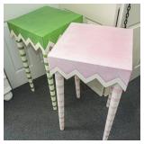 2 Fun Pink & Green High Display Tables