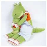 Precious Mama & Baby Alligator Plush Sock Figures