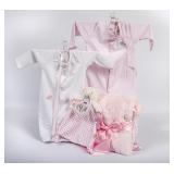 Pink Mud Pie Baby Onesies, Blanket & Cat Cuddler