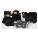 3 Unipak & 1 Ditz Plush Bear Lot