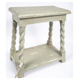 Cute Shabby Chic 2-Tier Wooden Table