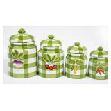 Set of 4 Ann Marie Murray Storage Canisters/More