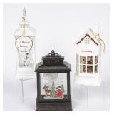 3 Light-Up Musical Snow Lanterns