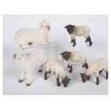 6 Sheep Figurines