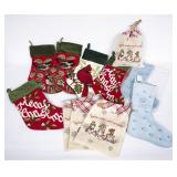 7 Christmas Stockings & 4 Holiday Paws Bags