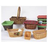 Lot of Various Woven Baskets