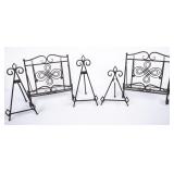 5 Metal Book Easels