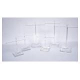 6 Acrylic T-Bar Jewelry Display Stands