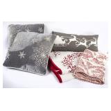 Christmas Pillows, Tree Skirt & More