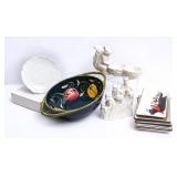 Beautiful Ceramic Colander, Rose Dishes & More