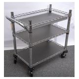 Rolling 3-Tier Metal Cart