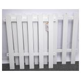 2 White Picket Fence Pieces