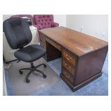 Desk, Desk Chair and Chair Mat