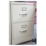 2-Drawer Locking Rolling HON Legal Filing Cabinet