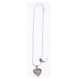 Sterling Chain, Pendant and Ring