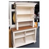 Tall Cream Painted Step Back Store Display