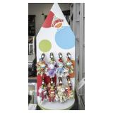Monkeez minature Sock Monkeys w/ Rotating Display