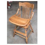 Vintage Oak High Chair