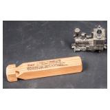 LGB Pewter Train Lighter and Wood Train Whistle