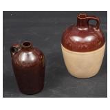2 Whiskey Jugs with Handles