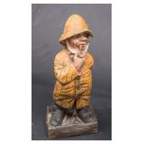 ALFCO, NY Wood Fisherman Figurine