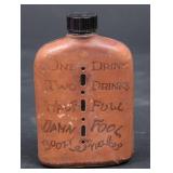 Whiskey Flask with Leather Holder