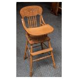 Oak High Chair
