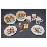 Porcelain Collectors Plates & Advertising Lot