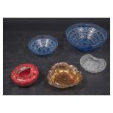 Pretty Lot of Glass Serving Pieces