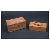 Wicker and Resin Box Lot