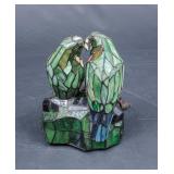 Stained Glass Parrot Pair Light