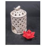 Cute Distressed Look Bird Cage Candle Holder Lot