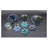 Lot of Beautiful Blue and Green Glass Pieces