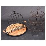 Nice Lot of Metal and Wood Kitchen Accessories