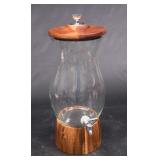 Very Nice Wood and Glass Drink Dispenser