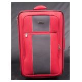 Nice Izod Rolling Red Suitcase