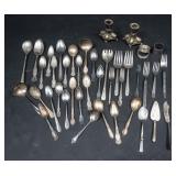 Lot of Silver Plated Silverware and More
