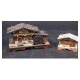 2 Swiss Style Jewelry Music Box Houses