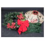 Vintage Christmas Tree Stand and Decor Lot