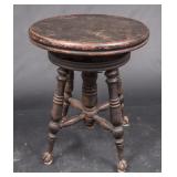 Claw Foot Wood Piano Stool