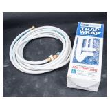 Plumbing Trap Wrap and Water Supply Hose