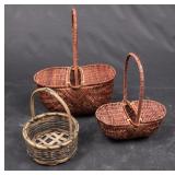 Lot of Small Handled Baskets